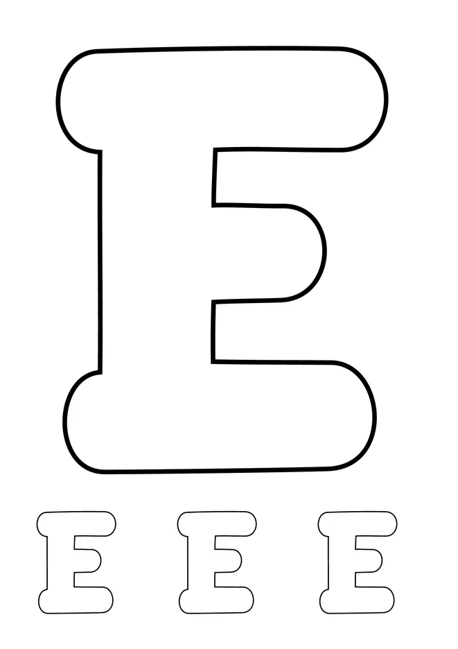 Alfabeto para colorir e imprimir para imprimir e colorir - imagem 6